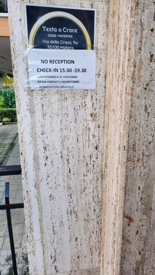 Testa O Croce Casa Vacanze Matera Kültér fotó
